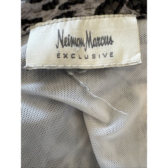 Neiman Marcus Exclusive Leopard Print Zip-Up Jacket  Womens Size S - Picture 5 of 9